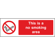 This Is A No Smoking Area - Landscape